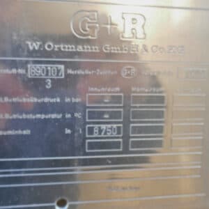 8750 liters tank in Stainless 304