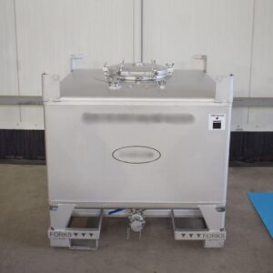 1000 liter tank in 304 stainless steel