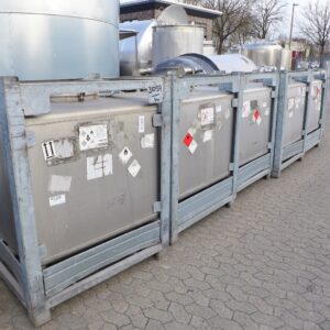 1000 liter tank in 304 stainless steel