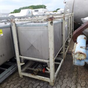 1000 liter tank in 304 stainless steel