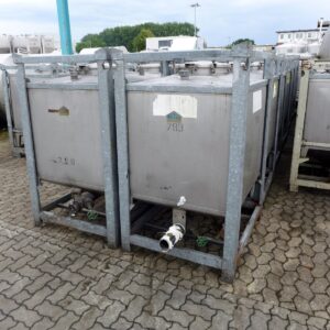 1000 liter tank in 304 stainless steel