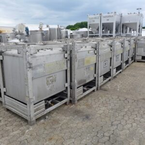 1000 liter tank in 304 stainless steel