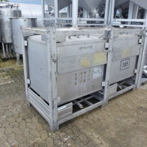 1000 liter tank in 304 stainless steel