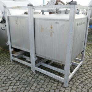 1000 liter tank in 304 stainless steel