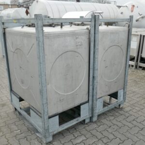 1000 liter tank in 304 stainless steel
