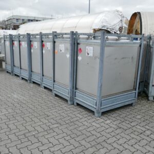 1000 liter tank in 304 stainless steel