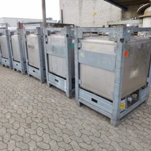 1000 liter tank in 304 stainless steel