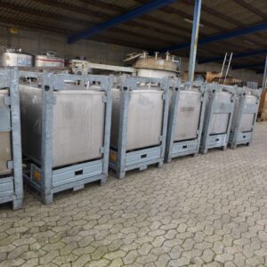 1000 liter tank in 304 stainless steel