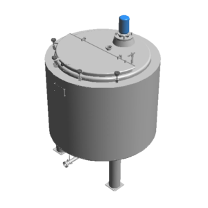 1000 liter tank in Acid-proof 316