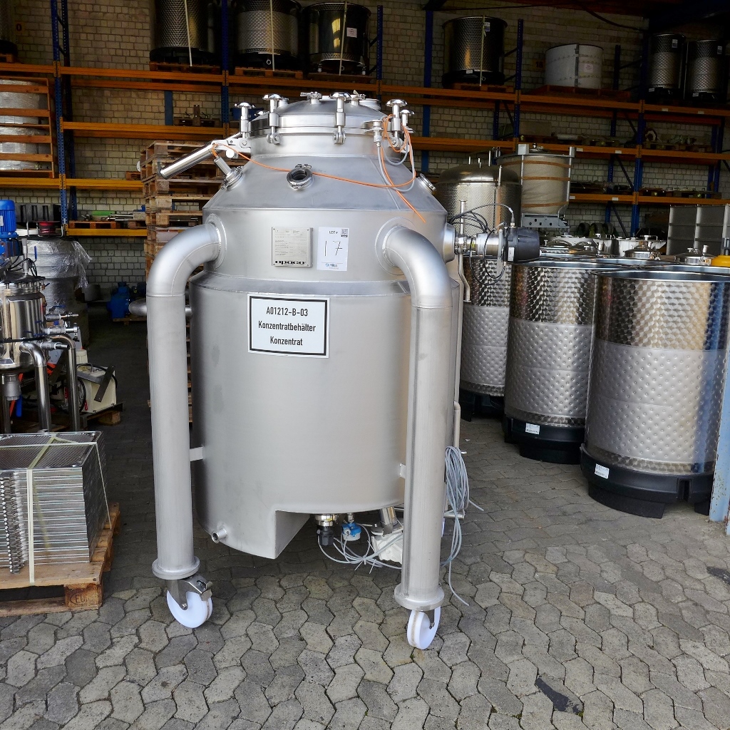 1000 liter tank in Acid-proof 316