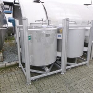 1000 liter tank in Acid-proof 316