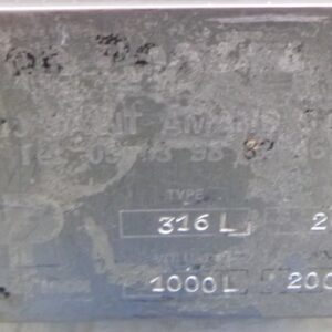 1000 liter tank in Acid-proof 316