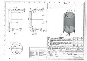 10300 liter tank in Acid-proof 316