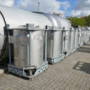 1251 liter tank in Acid-proof 316