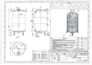 12600 liter tank in Acid-proof 316