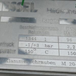 1344 liter tank in Acid-proof 316