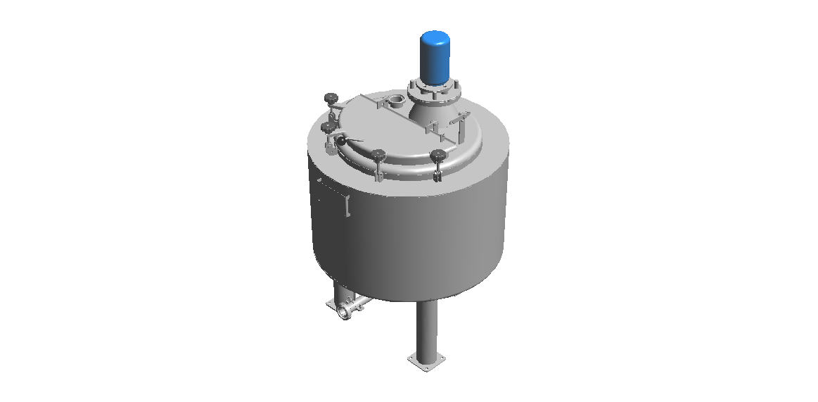 150 liter tank in Acid-proof 316