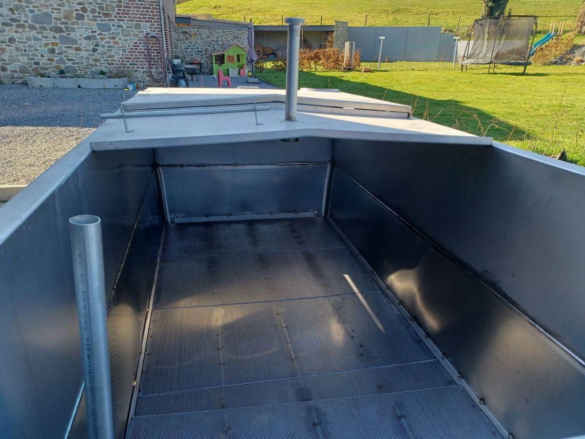 1500 liter tank in 304 stainless steel
