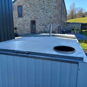 1500 liter tank in 304 stainless steel