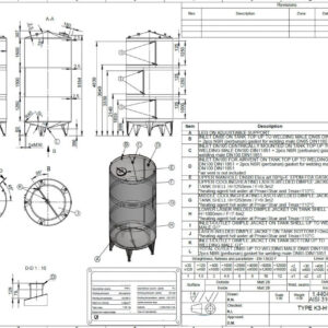 20300 liter tank in Acid-proof 316