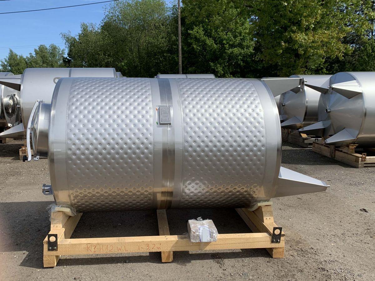 3200 liter tank in Acid-proof 316