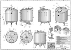 3300 liter tank in Acid-proof 316