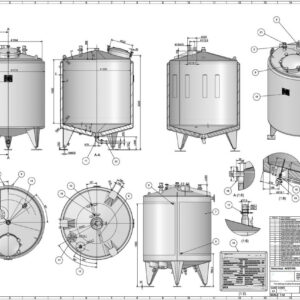 3300 liter tank in Acid-proof 316