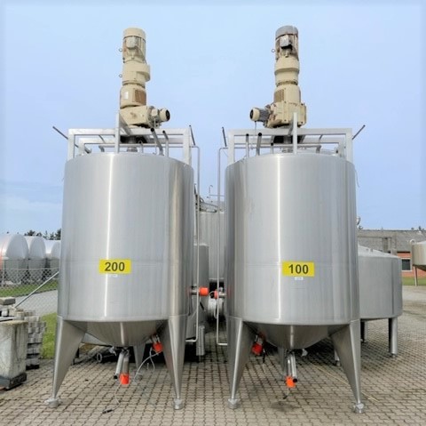 4000 liter tank in 304 stainless steel
