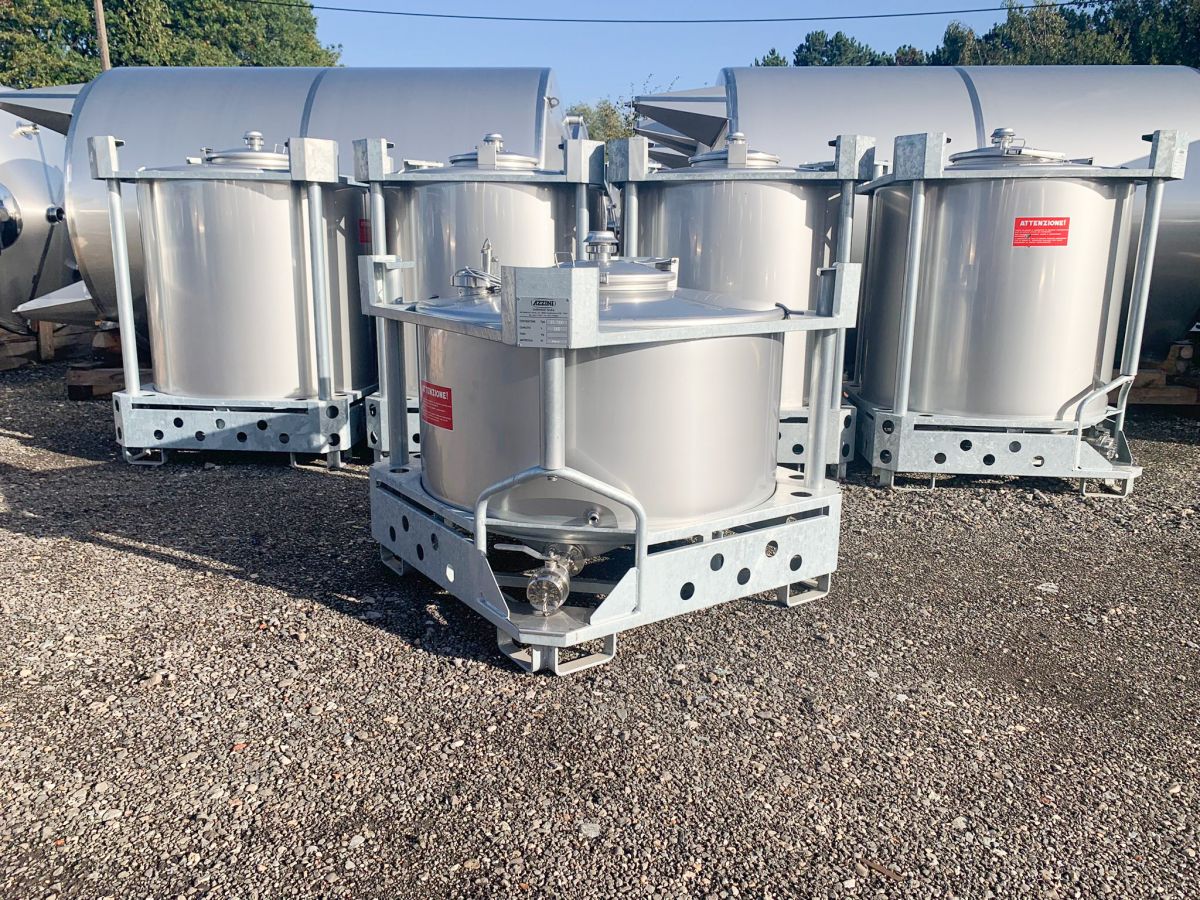 500 liter tank in 304 stainless steel