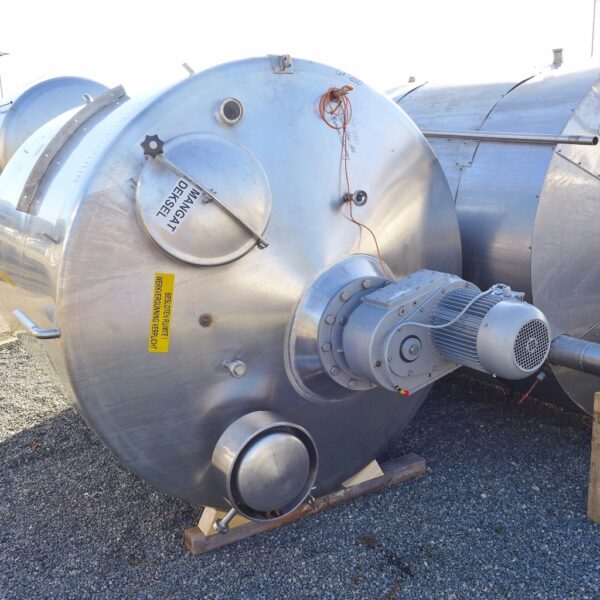 5000 liter tank in 304 stainless steel
