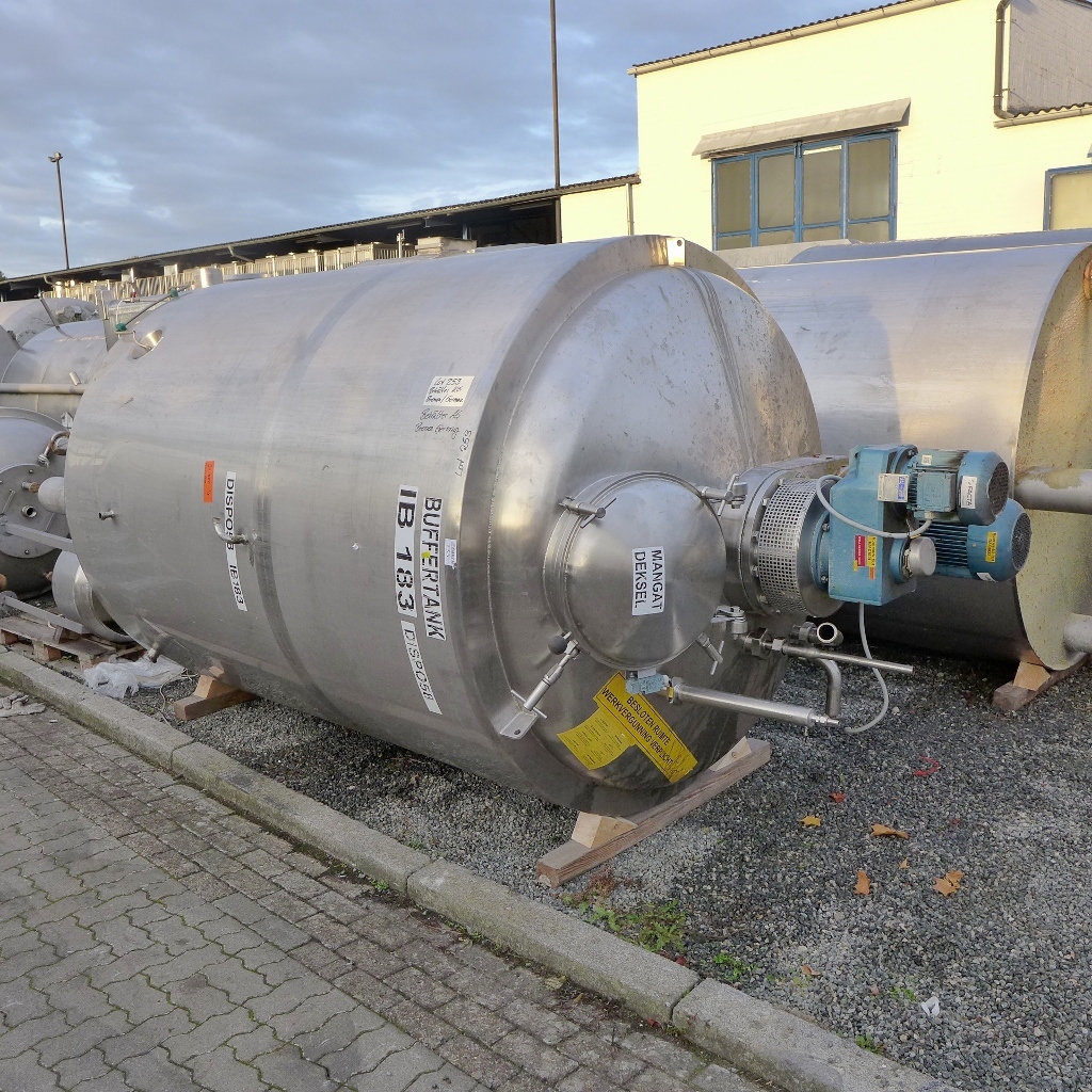 5000 liter tank in Acid-proof 316
