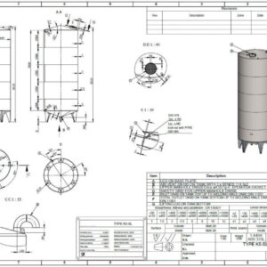 51300 liter tank in Acid-proof 316
