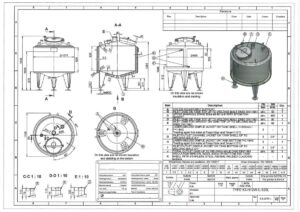 520 liter tank in Acid-proof 316