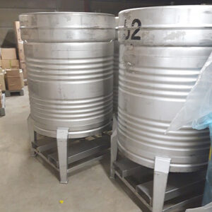 800 liter tank in 304 stainless steel