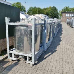 1000 liter tank in 304 stainless steel