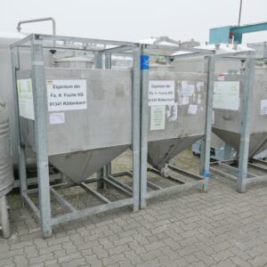 1000 liter tank in 304 stainless steel