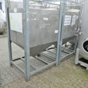 1000 liter tank in 304 stainless steel