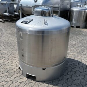 1100 liter tank in Acid-proof 316