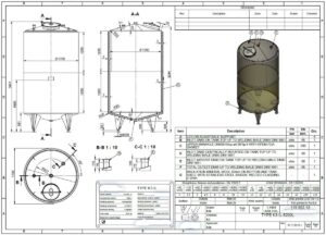5200 liter tank in Acid-proof 316