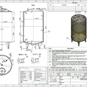 5200 liter tank in Acid-proof 316