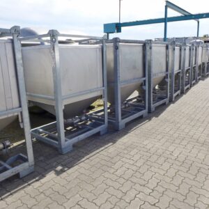 1000 liter tank in 304 stainless steel