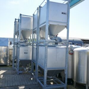 1000 liter tank in 304 stainless steel
