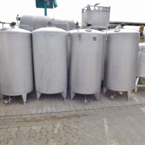 1000 liter tank in 304 stainless steel