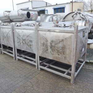 1000 liter tank in 304 stainless steel