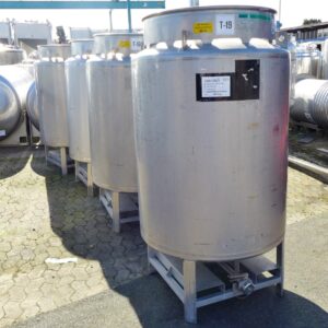 1000 liter tank in Acid-proof 316