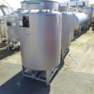 1000 liter tank in Acid-proof 316