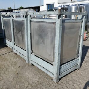 1000 liter tank in Acid-proof 316