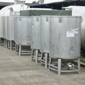 1000 liter tank in Acid-proof 316