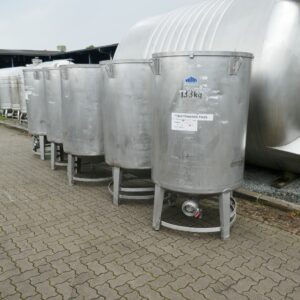 1000 liter tank in Acid-proof 316