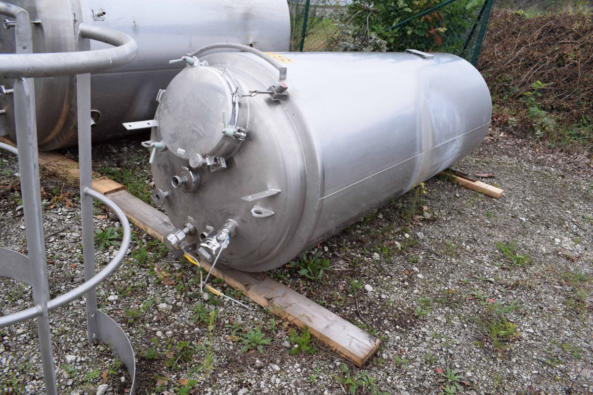 1500 liter tank in 304 stainless steel